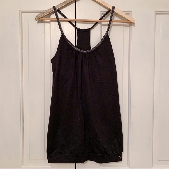 Victoria’s Secret Sport VSX Strappy Black Tank Top - Picture 1 of 5